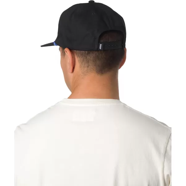 imageREEF Mens Flat Bill Everyday Casual HatCaviar Newbury Flat Bill