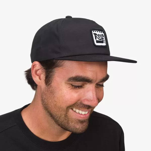 imageREEF Mens Flat Bill Everyday Casual HatCaviar Stafford Ripstop