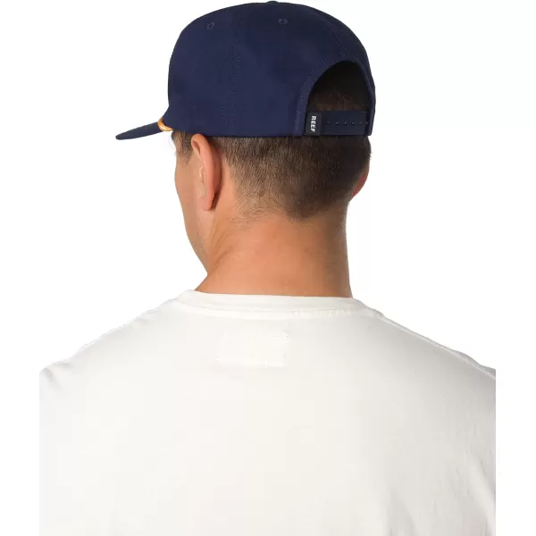 imageREEF Mens Flat Bill Everyday Casual HatInsigna Blue Newbury Flat Bill