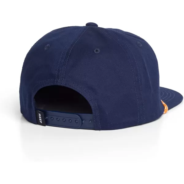 imageREEF Mens Flat Bill Everyday Casual HatInsigna Blue Newbury Flat Bill