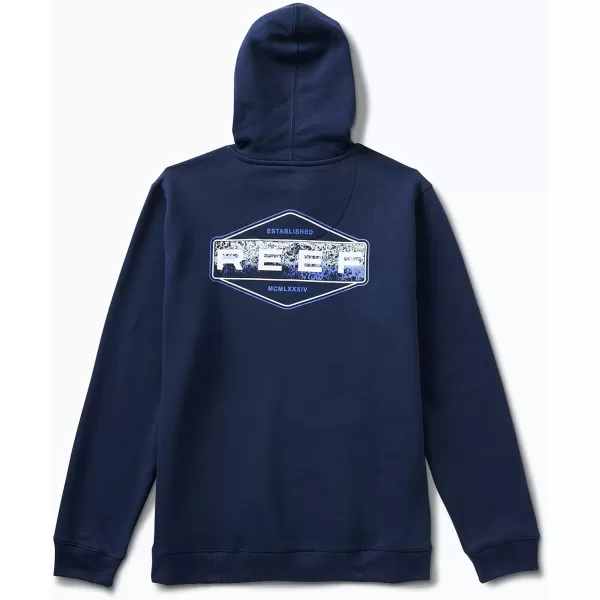 imageREEF Mens Fleece HoodieBarrel PulloverDress Blue