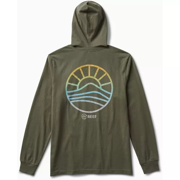 imageREEF Mens Fleece HoodieCoperMoss