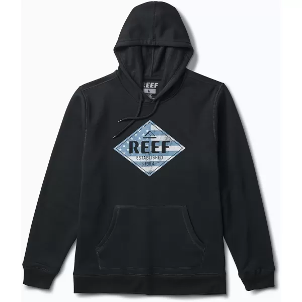 imageREEF Mens Fleece HoodieGlory PulloverBlack