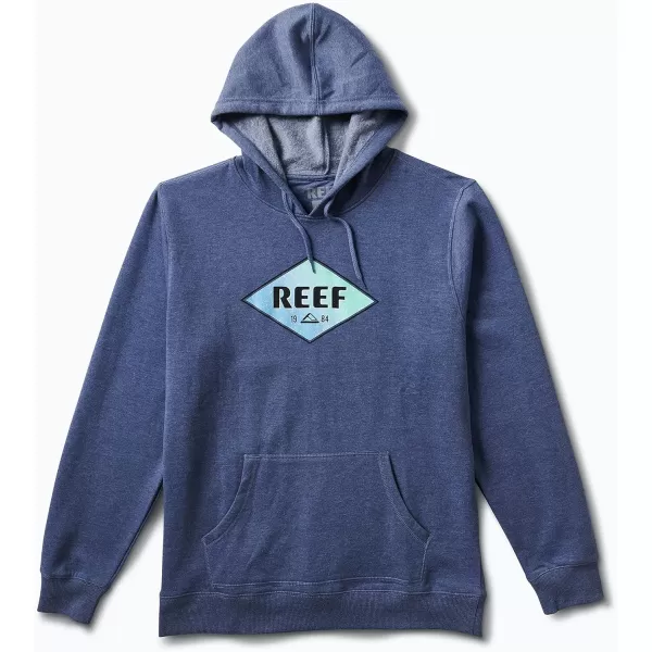 imageREEF Mens Fleece HoodieNoctis PulloverIndigo Blu