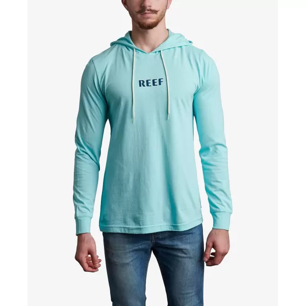 imageREEF Mens Fleece HoodieStrandSky Blue