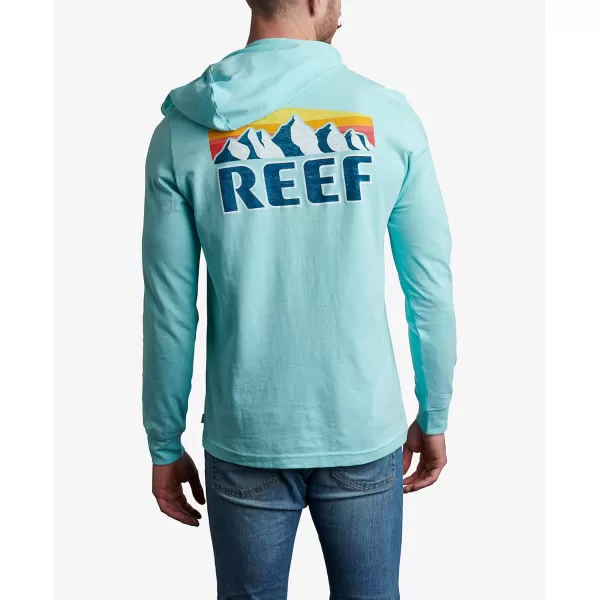 imageREEF Mens Fleece HoodieStrandSky Blue