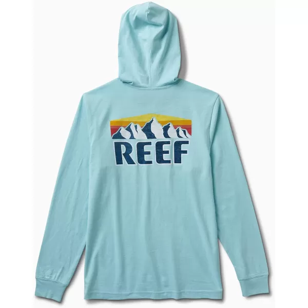 imageREEF Mens Fleece HoodieStrandSky Blue
