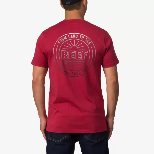 imageREEF Mens Graphic Short Sleeve TeeBrick Red Bowl