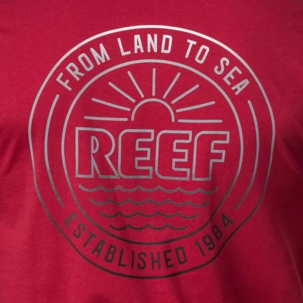 imageREEF Mens Graphic Short Sleeve TeeBrick Red Bowl