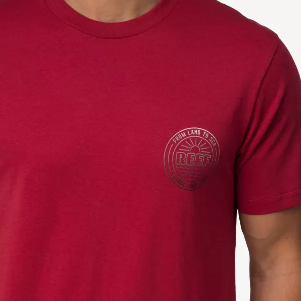 imageREEF Mens Graphic Short Sleeve TeeBrick Red Bowl