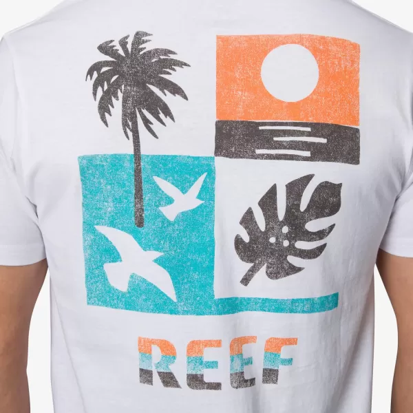 imageREEF Mens Graphic Short Sleeve TeeBright White Grandview