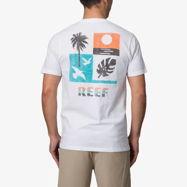 imageREEF Mens Graphic Short Sleeve TeeBright White Grandview