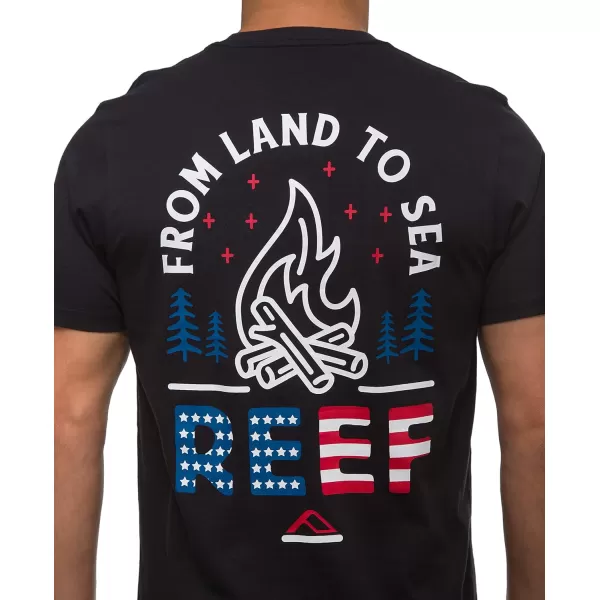 imageREEF Mens Graphic Short Sleeve TeeCaviar Boom Boom