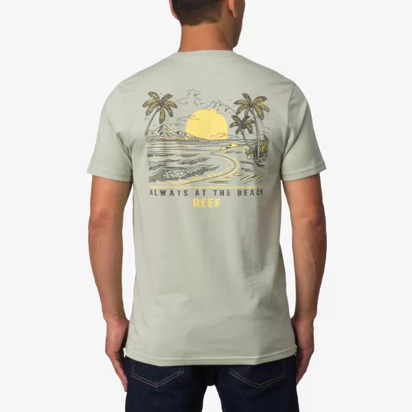 imageREEF Mens Graphic Short Sleeve TeeDesert Sage Playa