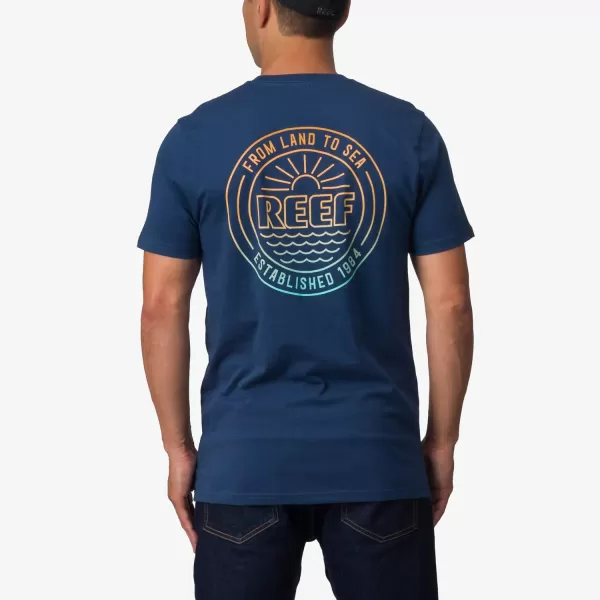imageREEF Mens Graphic Short Sleeve TeeInsigna Blue Bowl