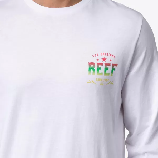imageREEF Mens Long Sleeve Graphic TeeBright White Tour