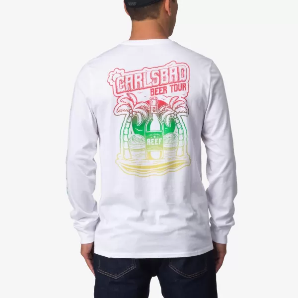 imageREEF Mens Long Sleeve Graphic TeeBright White Tour