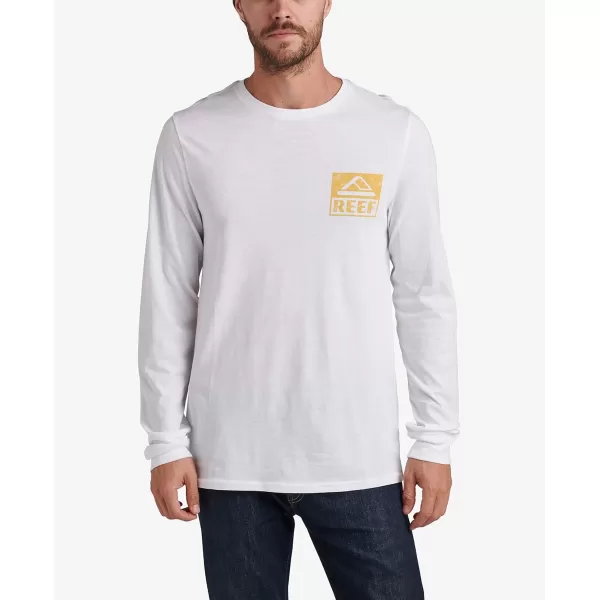 imageREEF Mens Long Sleeve Graphic TeeWellieMarshmallow
