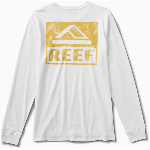 imageREEF Mens Long Sleeve Graphic TeeWellieMarshmallow