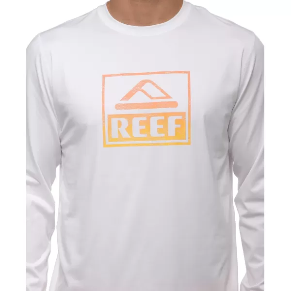 imageREEF Mens Long Sleeve RashguardBright White Nineteen99