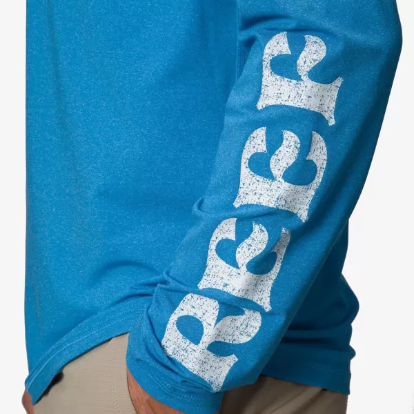 imageREEF Mens Long Sleeve RashguardMethyl Blue Schmoe