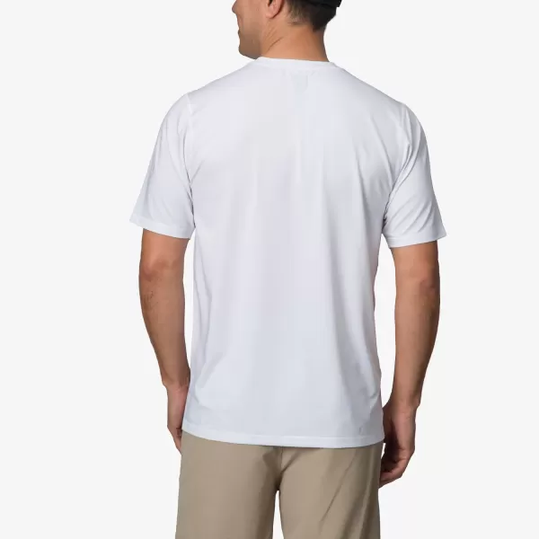imageREEF Mens Short Sleeve RashguardBright White Sargent