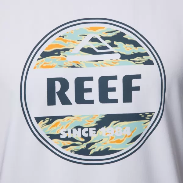 imageREEF Mens Short Sleeve RashguardBright White Sargent