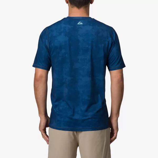 imageREEF Mens Short Sleeve RashguardInsigna Blue Water Print Ellsworth