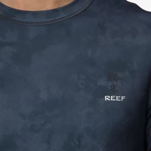 imageREEF Mens Short Sleeve RashguardPirate Black Serpsup