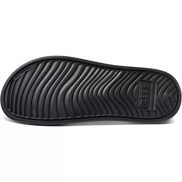 imageREEF Oasis Slide Waterproof Sandal Lightweight and Flexible Beach Slide SandalBlack