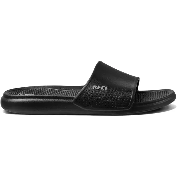 imageREEF Oasis Slide Waterproof Sandal Lightweight and Flexible Beach Slide SandalBlack
