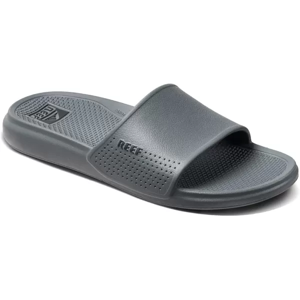 imageREEF Oasis Slide Waterproof Sandal Lightweight and Flexible Beach Slide SandalGrey