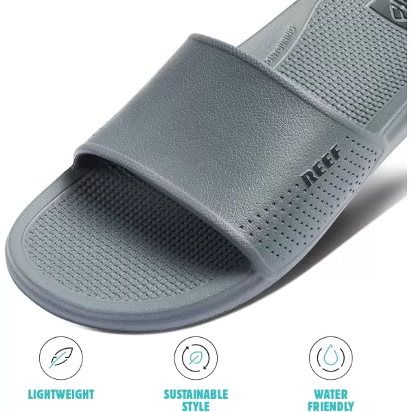 imageREEF Oasis Slide Waterproof Sandal Lightweight and Flexible Beach Slide SandalGrey