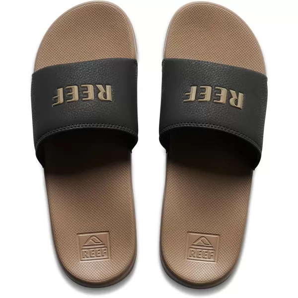 imageREEF One Slide Mens Sandal Lightweight ampamp Water FriendlyBlackFossil