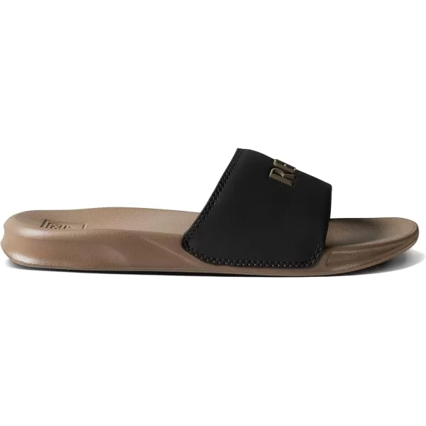 imageREEF One Slide Mens Sandal Lightweight ampamp Water FriendlyBlackFossil