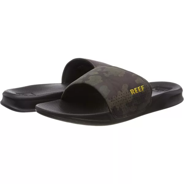 imageREEF One Slide Mens Sandal Lightweight ampamp Water FriendlyGreen Green Camo Gcm