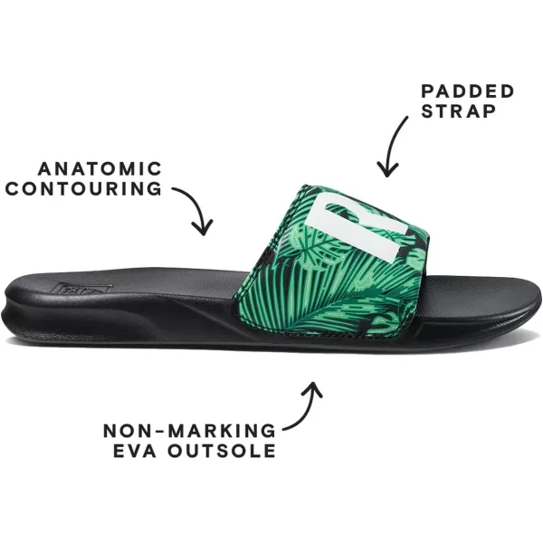 imageREEF One Slide Mens Sandal Lightweight ampamp Water FriendlyGreen Palm