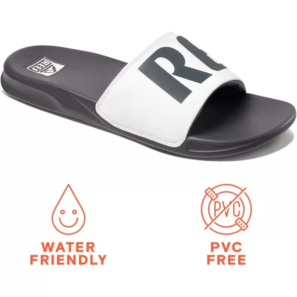 imageREEF One Slide Mens Sandal Lightweight ampamp Water FriendlyGrey White