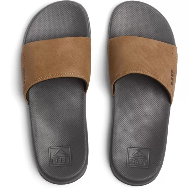 imageREEF One Slide Mens Sandal Lightweight ampamp Water FriendlyGreyTan