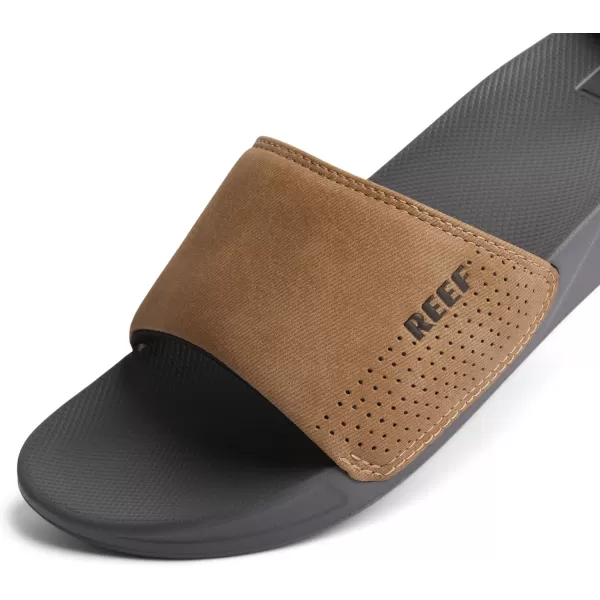 imageREEF One Slide Mens Sandal Lightweight ampamp Water FriendlyGreyTan