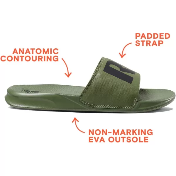 imageREEF One Slide Mens Sandal Lightweight ampamp Water FriendlyOlive