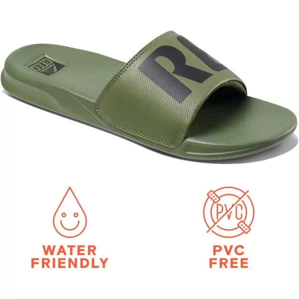 imageREEF One Slide Mens Sandal Lightweight ampamp Water FriendlyOlive