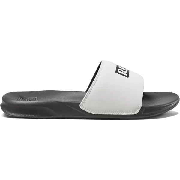 imageREEF One Slide Mens Sandal Lightweight ampamp Water FriendlyReef WhiteGrey
