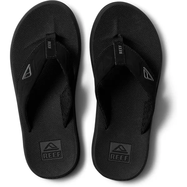 imageREEF Phantoms Mens Beach Flip Flop Water Friendly Soft and Supportive Molded FootbedBlack