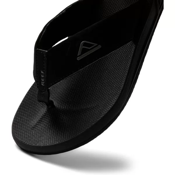 imageREEF Phantoms Mens Beach Flip Flop Water Friendly Soft and Supportive Molded FootbedBlack