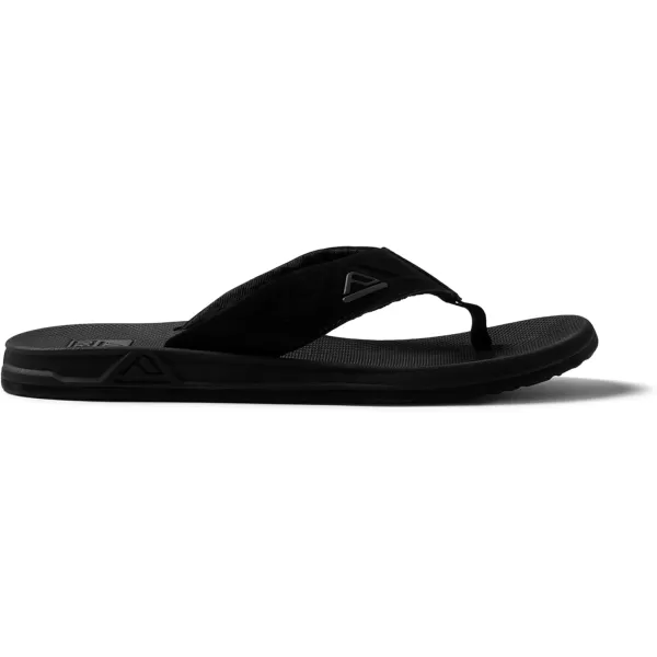imageREEF Phantoms Mens Beach Flip Flop Water Friendly Soft and Supportive Molded FootbedBlack