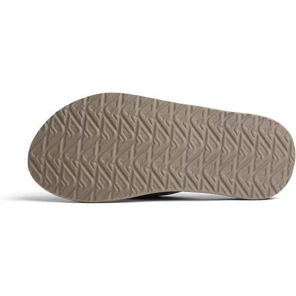 imageREEF Phantoms Mens Beach Flip Flop Water Friendly Soft and Supportive Molded FootbedBlackTan