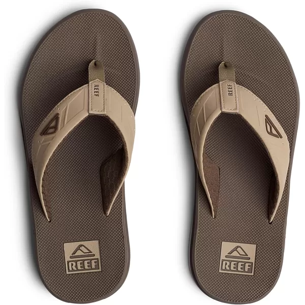 imageREEF Phantoms Mens Beach Flip Flop Water Friendly Soft and Supportive Molded FootbedTanTan