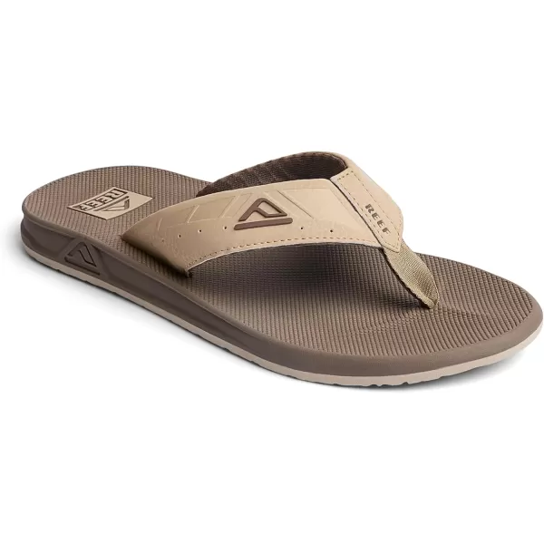 imageREEF Phantoms Mens Beach Flip Flop Water Friendly Soft and Supportive Molded FootbedTanTan