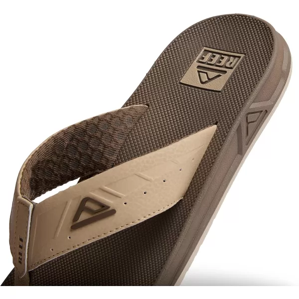 imageREEF Phantoms Mens Beach Flip Flop Water Friendly Soft and Supportive Molded FootbedTanTan